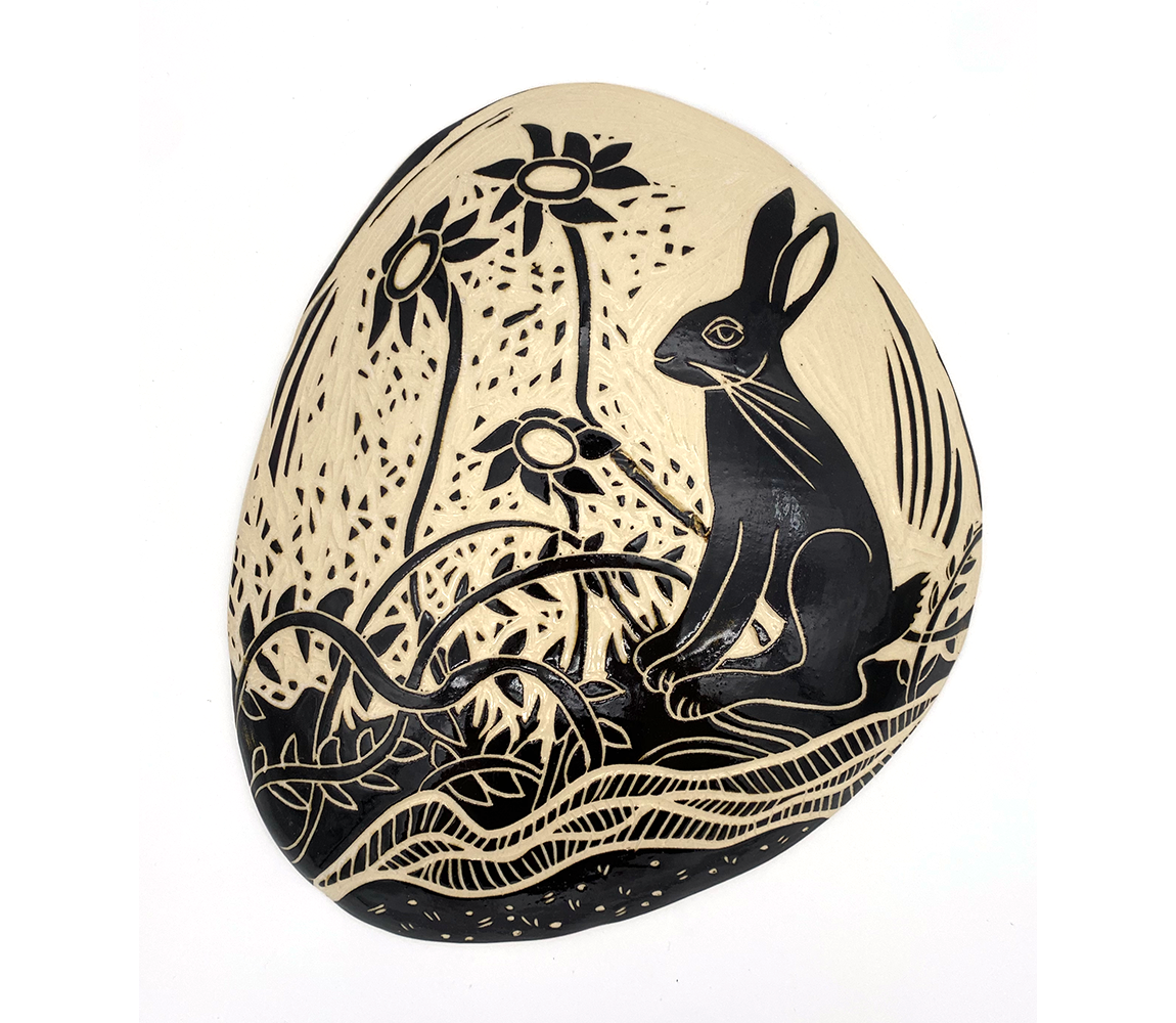 Rabbit in Flowers 1 - Julia Janeway